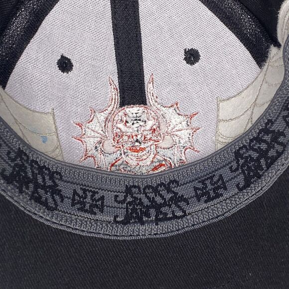 RARE Vtg. Jesse James Mac Tools Racing Size L/XL Skull Web Flex Cap West Coast - Picture 7 of 8